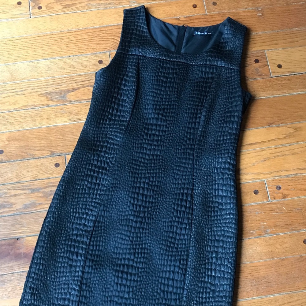 Black sheath dress.